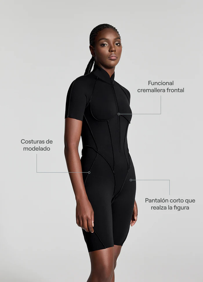 Catsuit con Espalda Descubierta Shorts