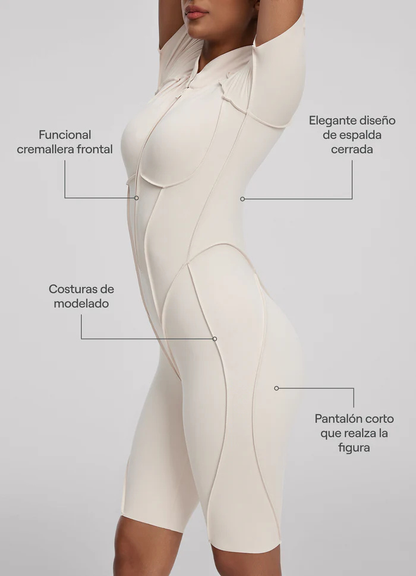 Catsuit con Espalda Cerrada Shorts