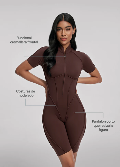 Catsuit con Espalda Cerrada Shorts