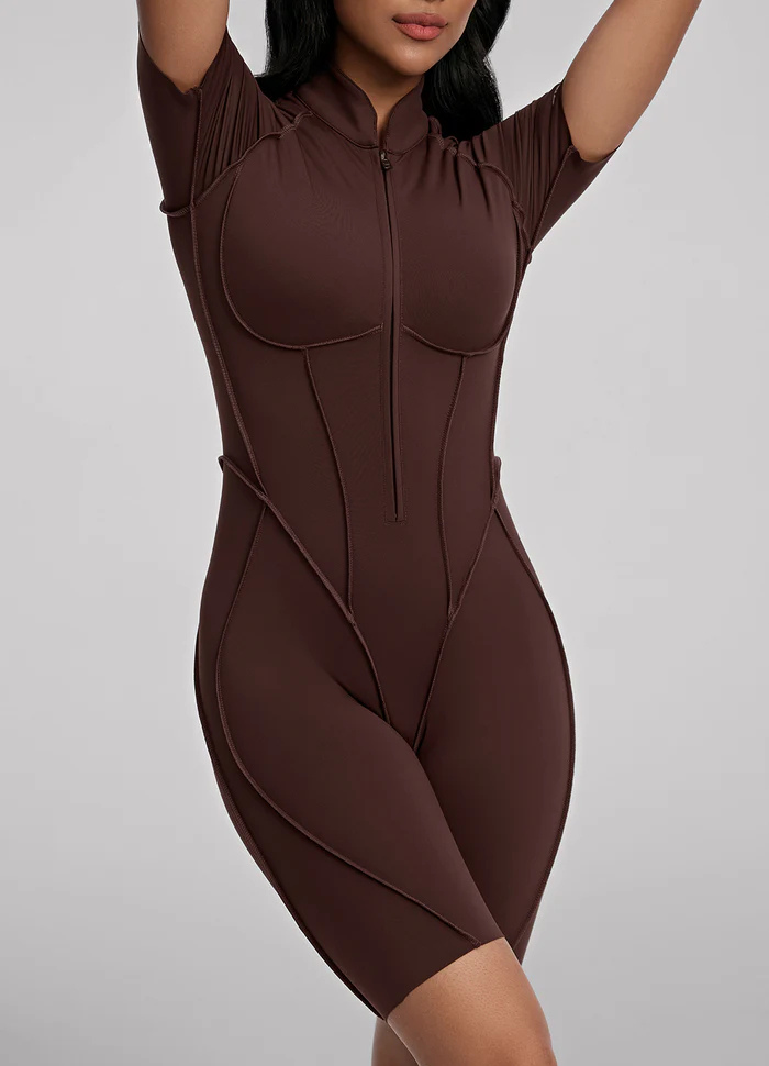 Catsuit con Espalda Cerrada Shorts
