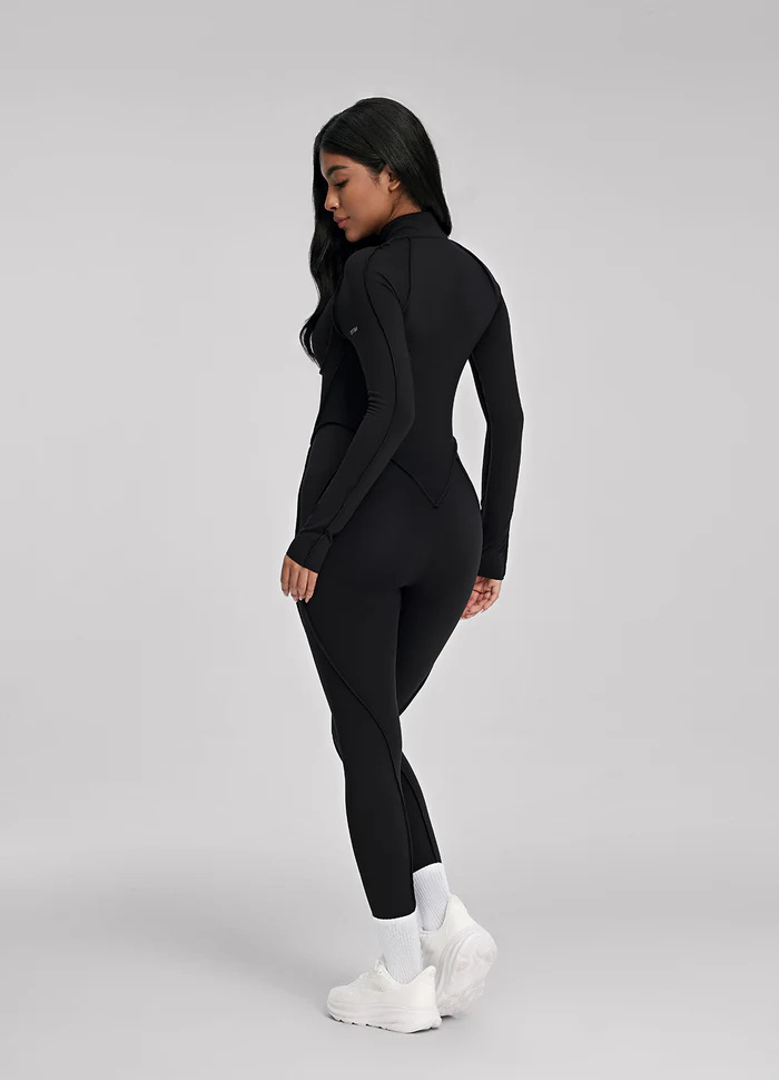 Catsuit con Espalda Cerrada de Manga Larga