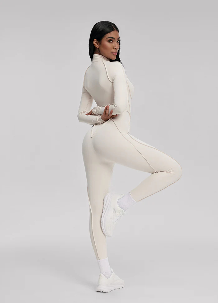 Catsuit con Espalda Cerrada de Manga Larga