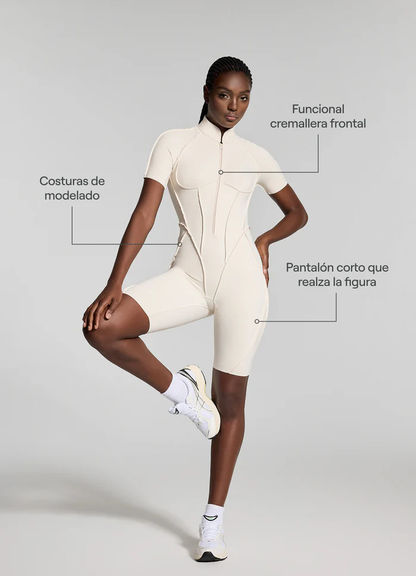 Catsuit con Espalda Descubierta Shorts