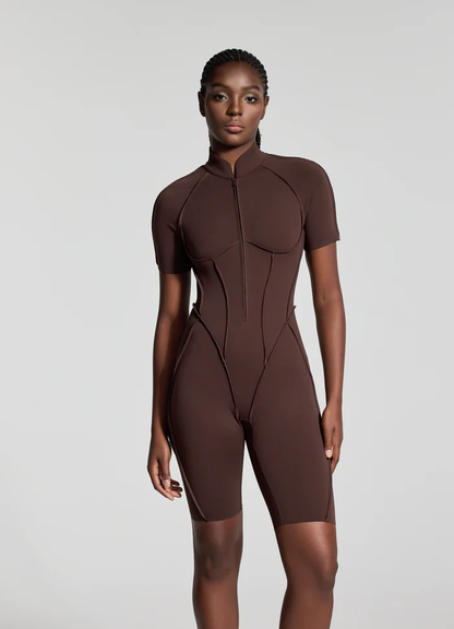 Catsuit con Espalda Descubierta Shorts