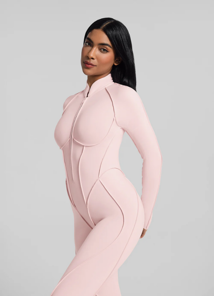 Catsuit con Espalda Descubierta de Manga Larga