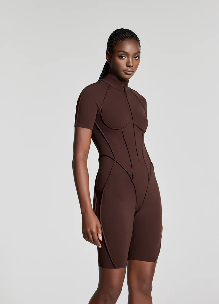 Catsuit con Espalda Descubierta Shorts