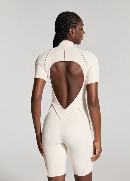Catsuit con Espalda Descubierta Shorts